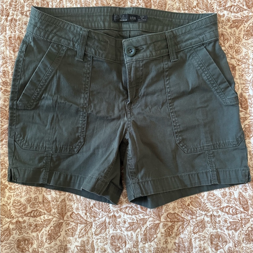 Prana Olive Green Hiking/Everyday Shorts